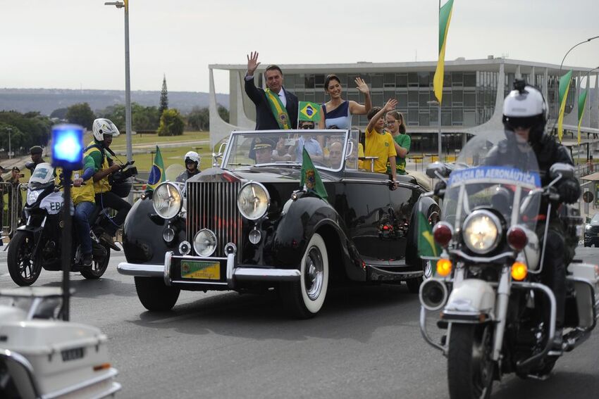 presidente Jair Bolsonaro e a primeira-dama
