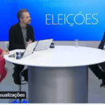 tarcísio de freitas ao lado de jornalistas da Globo