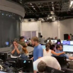 redação do Jornal Nacional da TV Globo