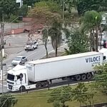 acidente com caminhão em Diadema