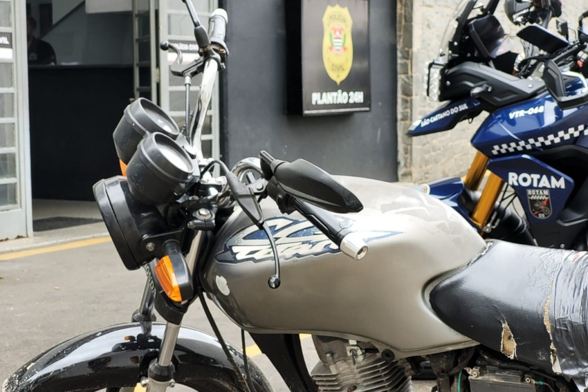moto apreendida em São Caetano