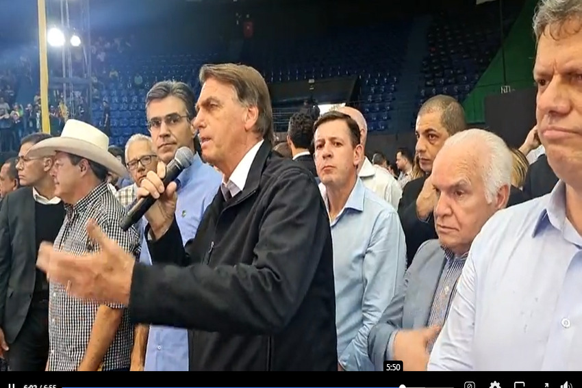 Bolsonaro, Orlando Morando e Rodrigo Garcia