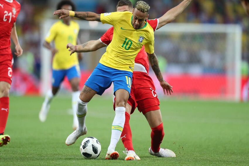 seleção brasileira em campo