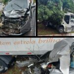 acidente entre caminhão e carro
