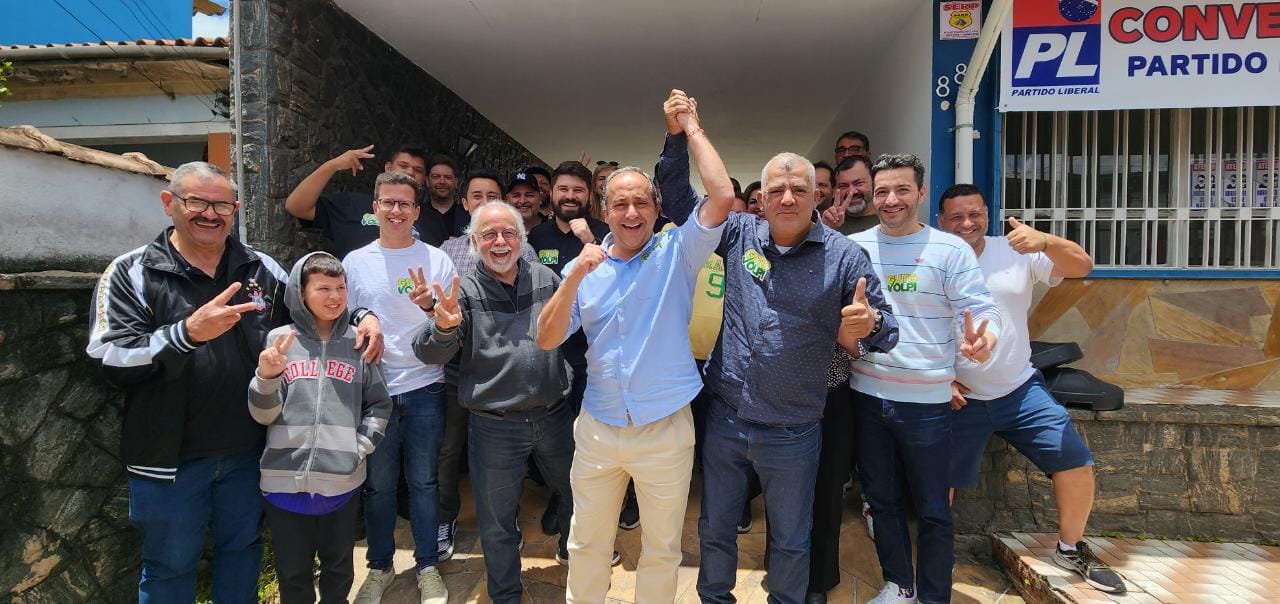 Convenção do PL confirma Guto prefeito e Rubão vice em Ribeirão Pires