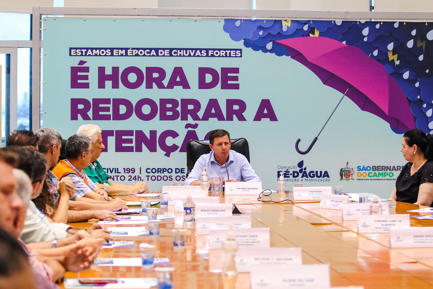 Orlando Morando lança Operação Pé D’Água para prevenção de problemas com chuvas