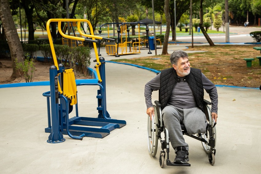 pessoa com deficiência em academia em São Caetano
