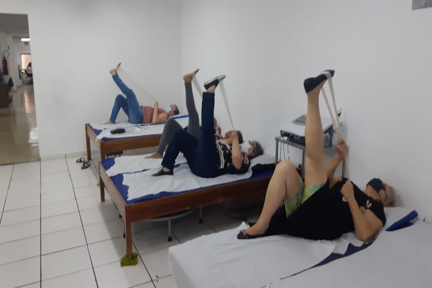 pacientes em fisioterapia