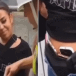 ladra sorri ao ser flagrada com celulares roubados