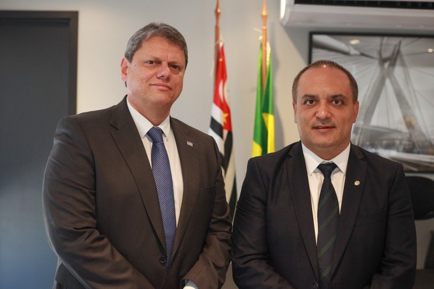 Deputado Marcelo Lima se encontra com governador Tarcísio