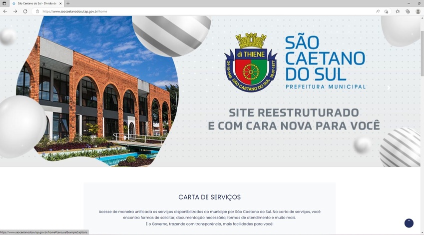 Prefeitura de São Caetano lança novo site com Carta de Serviços