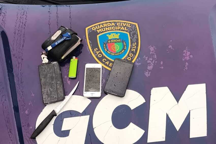 Vídeo: GCM de S.Caetano prende ladrão por roubo a motorista de app