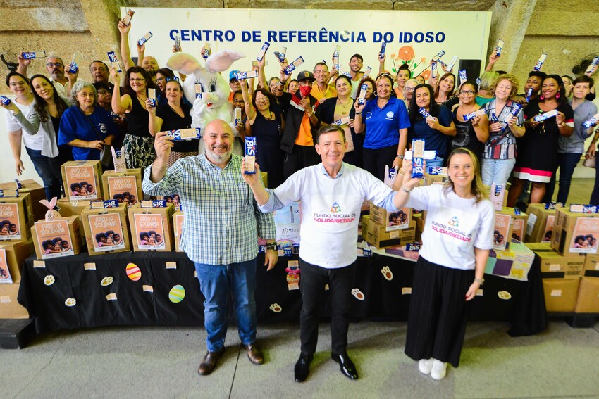 Em S.Bernardo, campanha Páscoa Solidária arrecada 16 mil caixas de chocolates