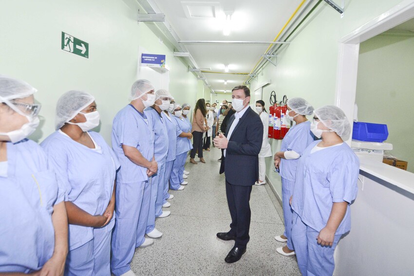 prefeito Orlando Morando no Hospital Anchieta