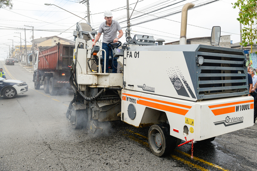Em S.Bernardo, Vila Rosa receberá 15,3 mil metros quadrados de asfalto novo