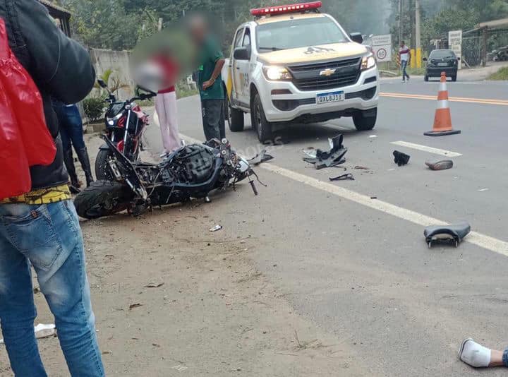 acidente de moto em Mauá