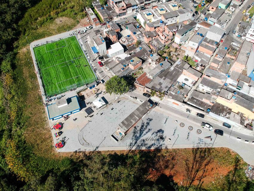 Campo de futebol no Bairro capelinha