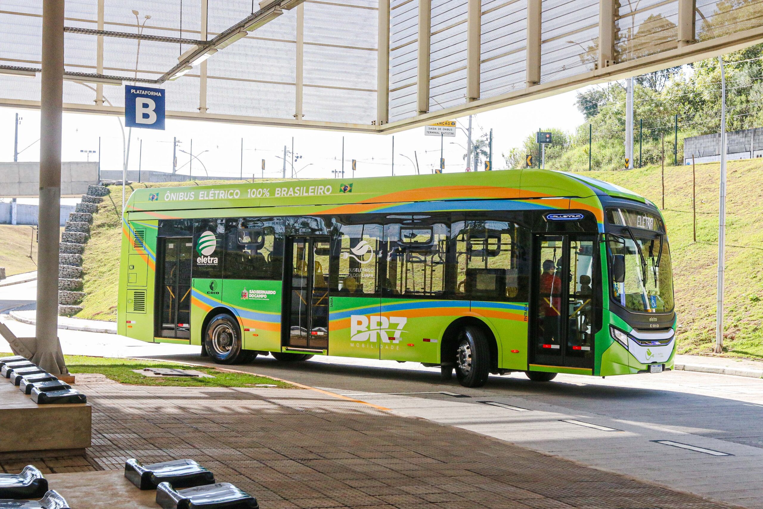 São Bernardo cria 1º corredor verde do ABCD com ônibus 100% elétricos