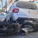 moto colide com carro