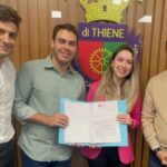 Auricchio, thiago e vereadores Thai e Matheus