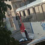 colisão entre ônibus e moto