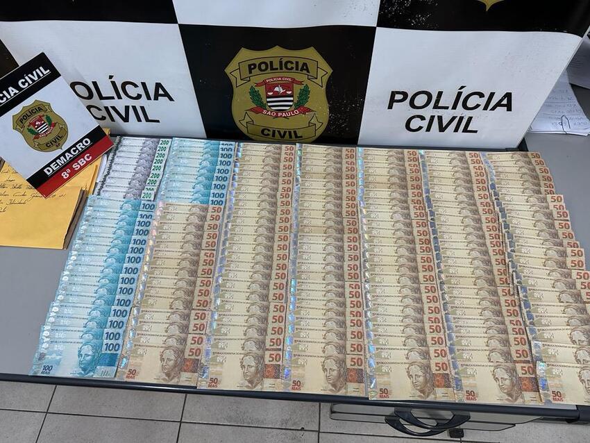 Polícia prende 2 e apreende R$ 11 mil em notas falsas em São Bernardo