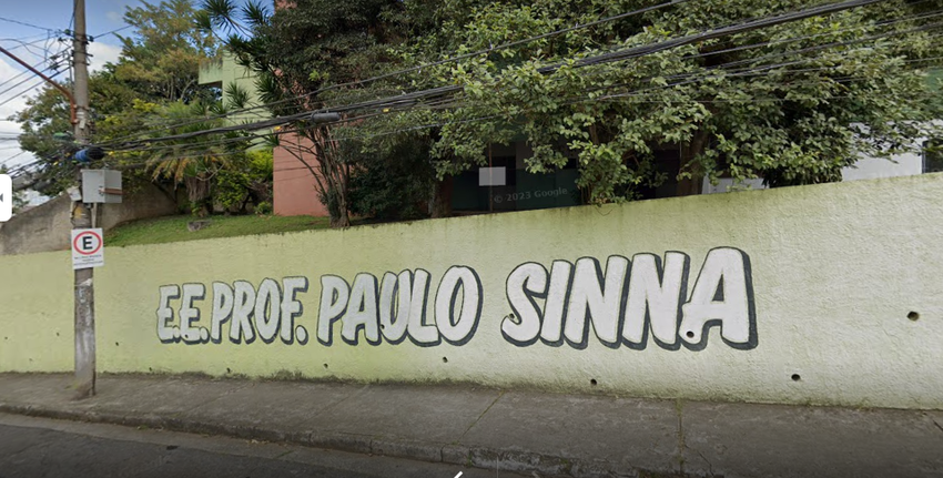 fachada da escola professor Paulo Sinna