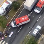 acidente de trânsito na avenida Pereira Barreto