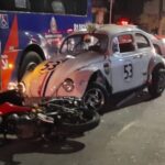 moto, fusca e ônibus