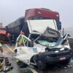 acidente com vários carros na Anchieta