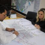 Carla Morando e secretário Benini