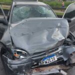 carro de bandido colidido