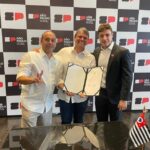 Prefeito de Ribeirão Pires, Guto Volpi, esteve com o governador do Estado de São Paulo, Tarcísio de Freitas, no Palácio dos Bandeirantes. Assinatura de convênio contou com presença do deputado estadual por São Caetano, Thiago Auricchio