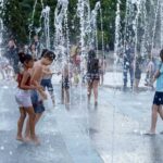 chafariz no parque de São Caetano