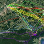 mapa de buscas por helicóptero