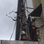fios cortados em residência