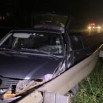 acidente com veículo Gol na Índio Tibiriçá