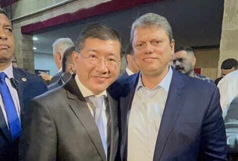 Tarcísio de freitas e Taka Yamauchi