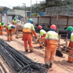 Ribeirão Pires inicia fabricação das estacas de sustentação do viaduto estaiado.