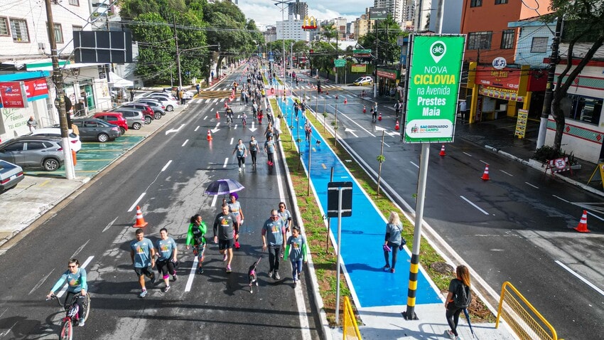 ciclovia avenida Prestes Maia