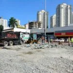 Obras de requalificação viária na Rua Coronel Alfredo Fláquer.