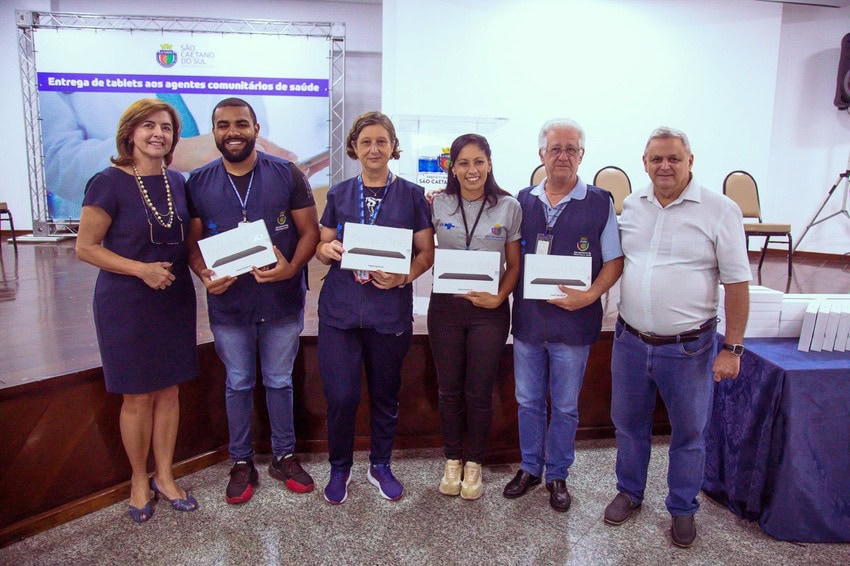 São Caetano entrega 144 tablets para Agentes Comunitários de Saúde