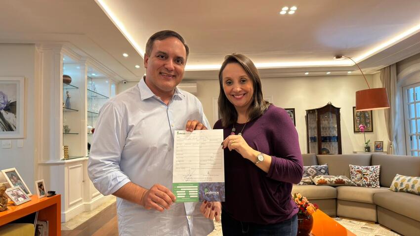 Marcelo Lima e Renata Abreu