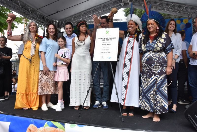 inauguração de clínica indígena em Santo André