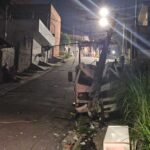 guincho colidido ao poste