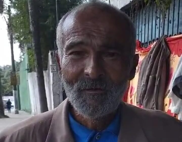 senhor Roberto, morador de rua