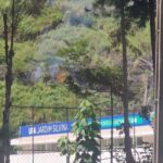 Incêndio em mata próxima à nova UPA