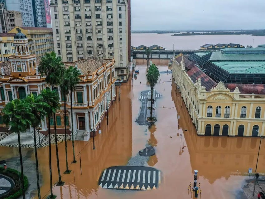 Centro de Porto Alegre inundado - 3-5-2024 Foto Agencia Brasil