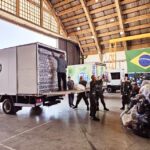 caminhão com donativos para o Sul