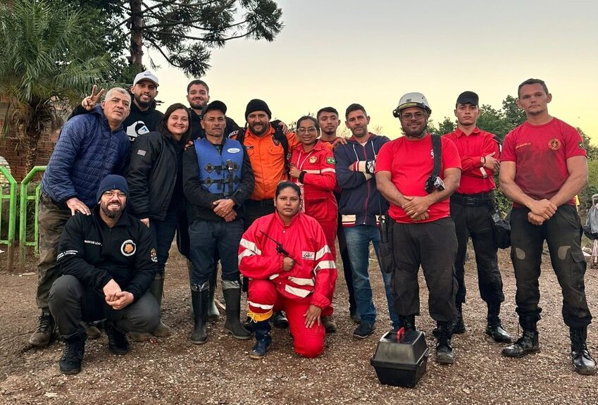 Equipe da Estância se juntou a voluntários, bombeiros, protetores e vítimas da tragédia na cidade de Novo Hamburgo (RS)